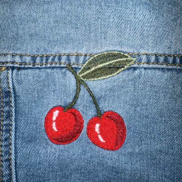 F21 Jacket with Red Cherries - Picture 4 of 7